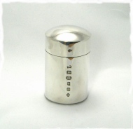 Cylindrical silver box